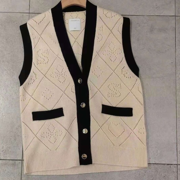Sandro Oversized Sleeveless Cardigan - Picture 3 of 5